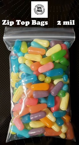 Clear reclosable plastic bags - clear,
