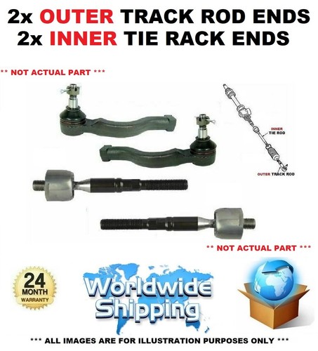 Track rod ends - 2xouter, 2xinner