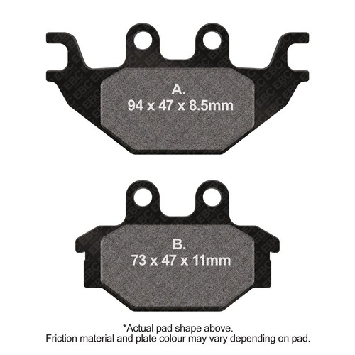 Ebc motorcycle brake pads - brake,