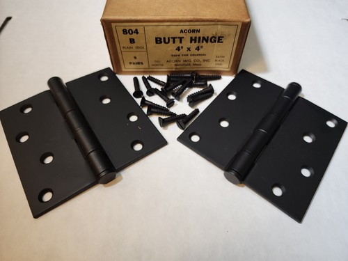 Nos pair acorn butt - pair, hinge