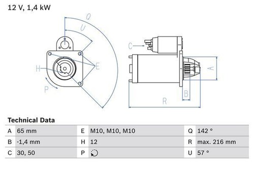 Bosch starter motor for - starter,