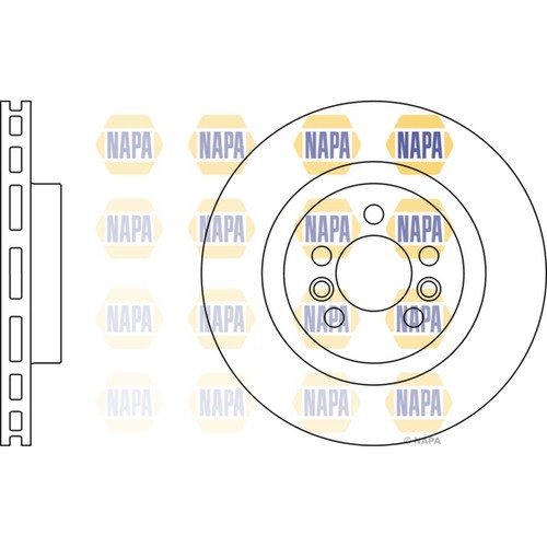 Brake discs vented - vented, for
