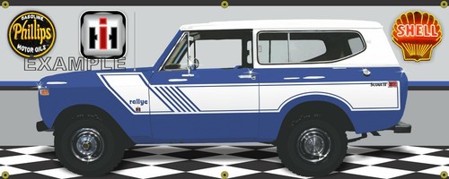 1974 scout rallye blue - scout,